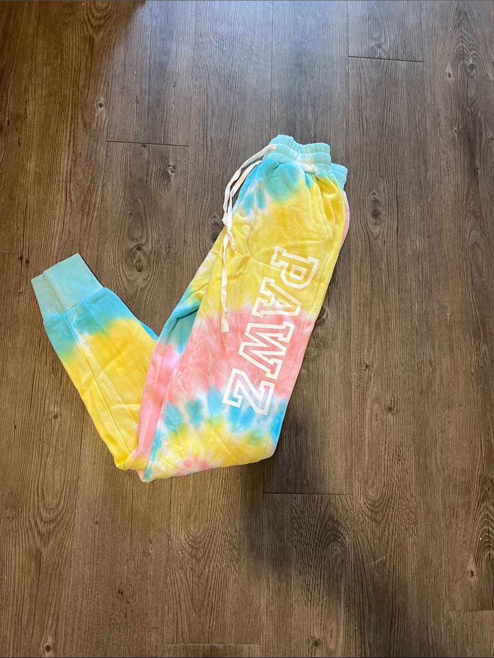 PAWZ Tie-Dye Joggers - Blue, Yellow & Pink